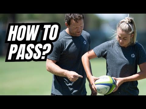 How To Pass A Rugby Ball? | @rugbybricks Peter Breen | Georgia Page